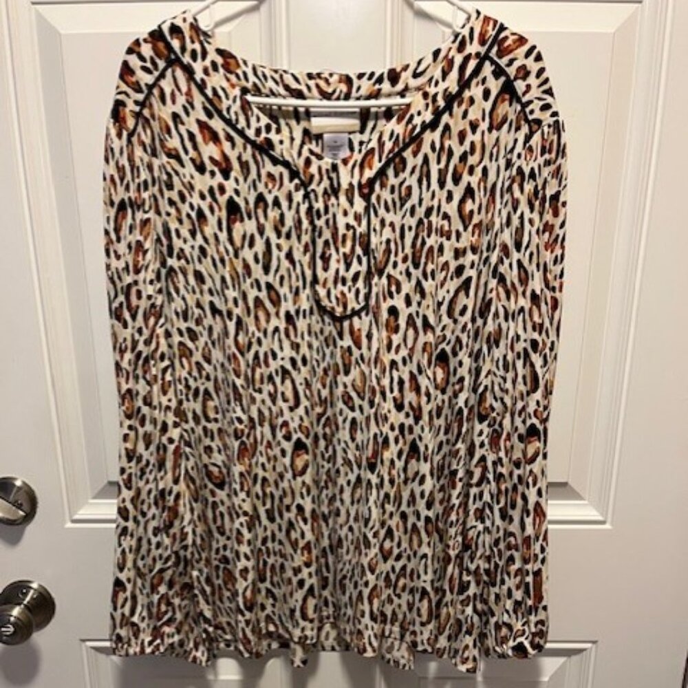 Alfred Dunner Animal Print Top 1X
